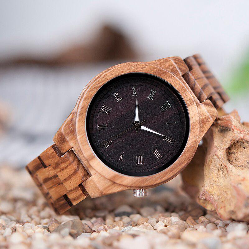 BOBO BIRD Wooden Watches | Wood Strap Luxury Wristwatch Chronograph In Gift Box